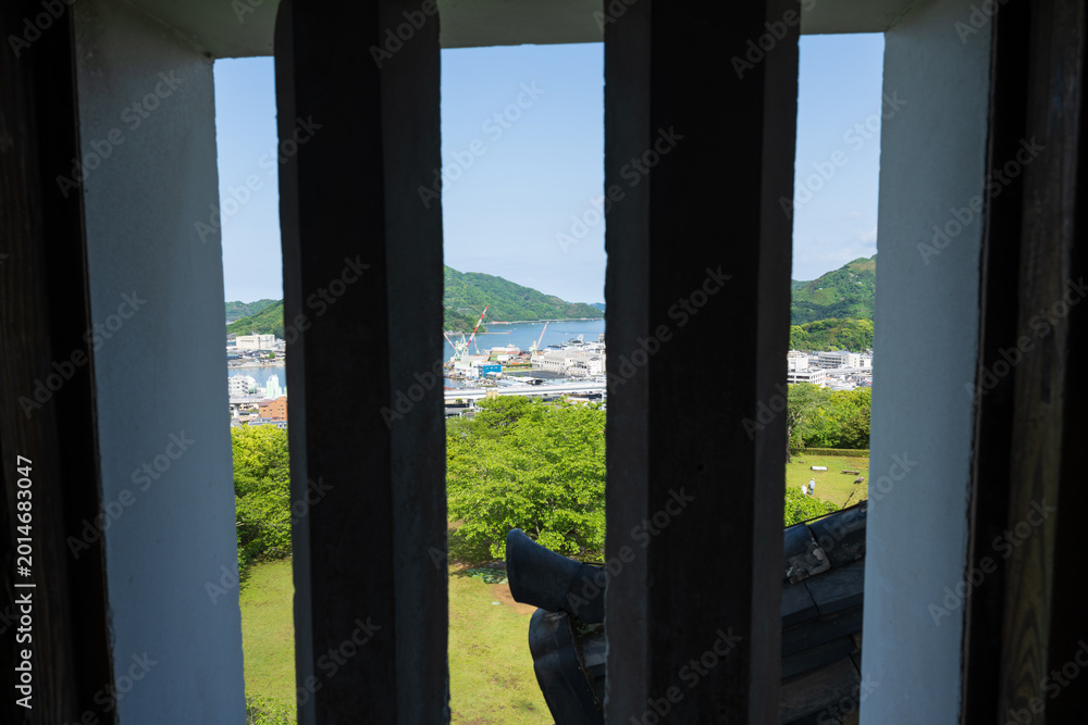Fototapeta premium Uwajima Castle, Ehime, a famous landmark