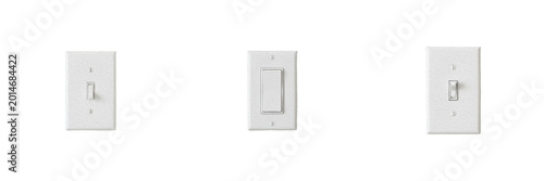 Modern Electric White Wall Light Switch PNG - Home Improvement Hardware for Interior Design, Energy, and Electrical Construction Projects.