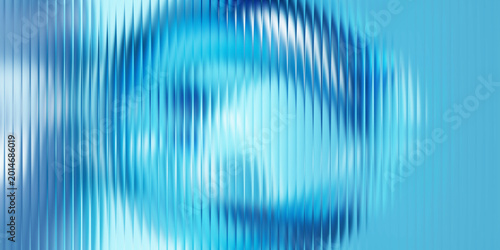 Abstract blue water ripple with motion blur and concentric circles in soft light