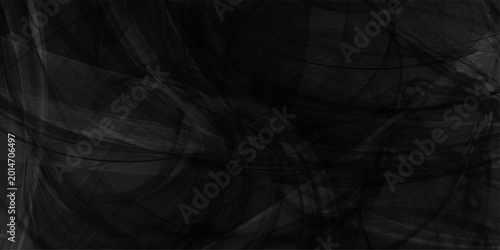 Bild auf Leinwand black and grey dramatic smoke brush effect smoke swirls misty fog isolated, background