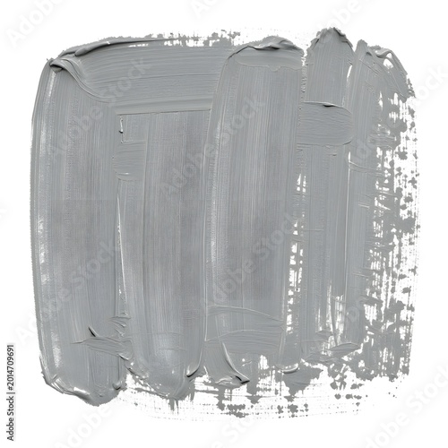 Gray paint smear texture isolated on white background for design transparent background