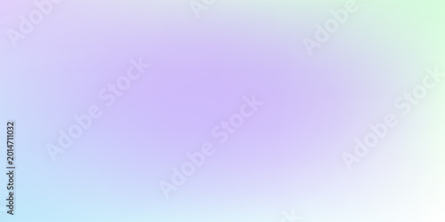 Holographic pastel pink lavender mint baby blue gradient background for web header, banner design. Cute hologram backdrop, soft smooth texture paper