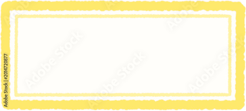 Foto yellow frame with clipping path