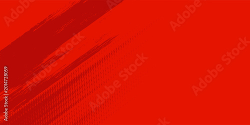 Fotografie Sports ed and crimson pop art background with halftone dots in comic style
