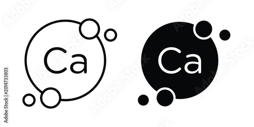 Slika na platnu Calcium icon elements pack. icons suitable for projects
