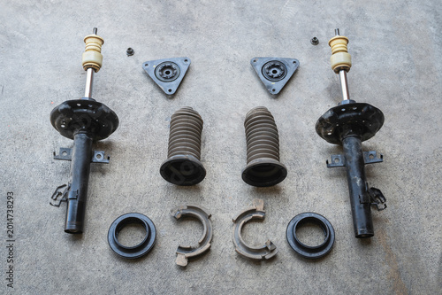 Car suspension repair and replacement service in garage shop ,car suspension services.