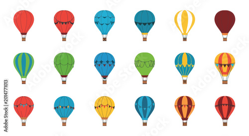 Photos Collection of Colorful Hot Air Balloons Flying