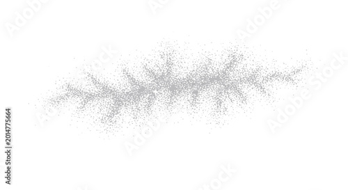 Abstract grey stipple texture in horizontal organic shape