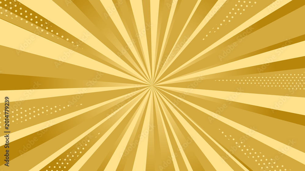 Fototapeta premium Gold radial burst abstract luxury background golden sunburst rays ゴールド 放射線 高級 背景