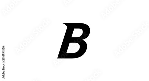 Quadro su tela Large black letter B symbol.