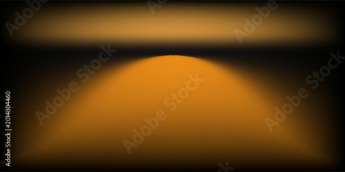 Abstract gradient podium background. black, gold, brown, 3D studio background. Clean scene for product presentation mockup template. eps 10