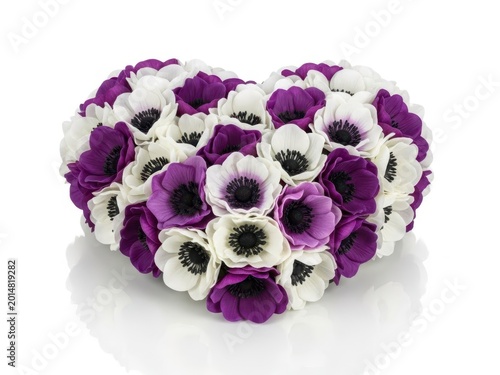 Heart shaped flower arrangement