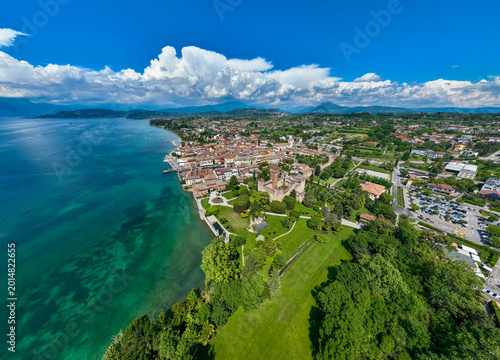 lago Lazise side aerial