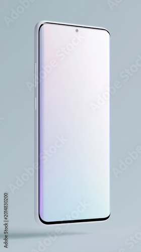 Free Download phone mockup floating with gradient background, modern UI presentation - GFXLoad