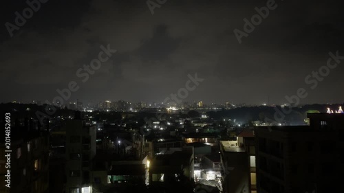 time lapse of city at night in Mumbai