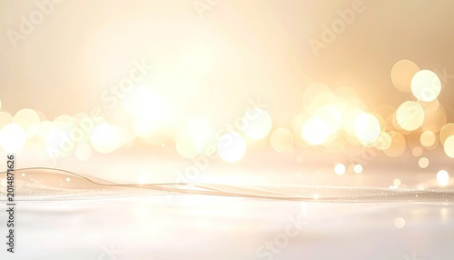 A shimmering, golden abstract background with soft bokeh and elegant curves.