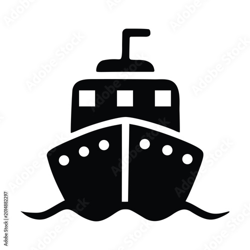 Front View of a Ship Icon
