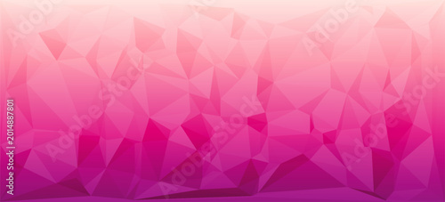 Fotografie Vector illustration of pink triangulated background texture
