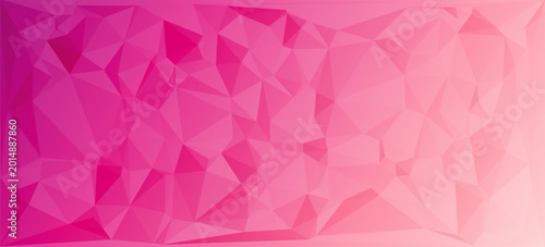 Bild auf Leinwand Vector illustration of pink triangulated background texture