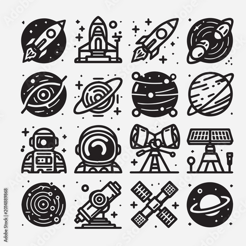 Modern Minimal Vector Icon Collection for Business, Nature, Animals, Fashion and Startup Design