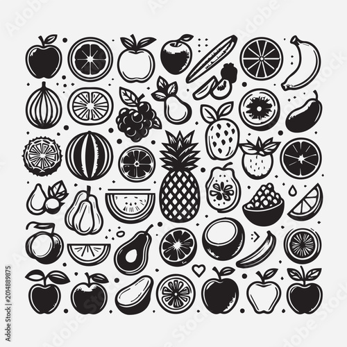 Modern Minimal Vector Icon Collection for Business, Nature, Animals, Fashion and Startup Design