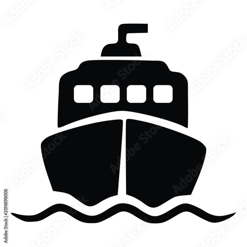 Front View of a Ship Icon