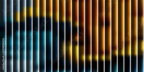 Bild auf Leinwand Teal and black striped background with vertical lines