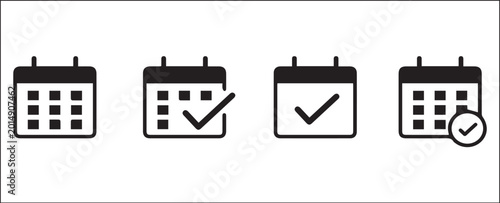 Photos Checkmark Calendar Icon