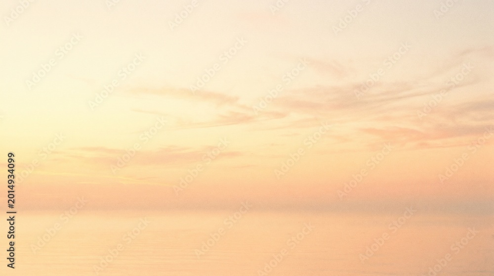 Obraz premium Warm Sunset Horizon Ocean Sky Background