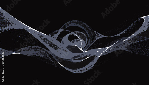 Abstract Digital Wave Design with Dynamic Flow and Motion Effect.