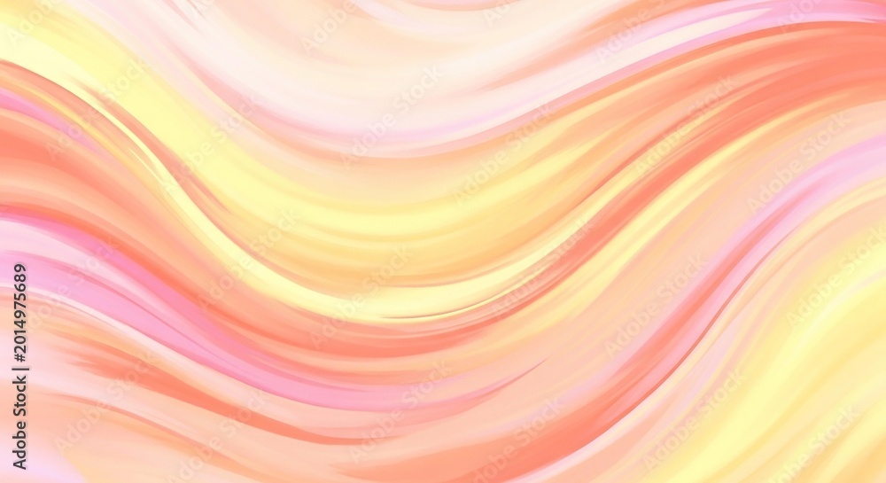 Fototapeta premium A vibrant abstract background with swirling waves of pink, yellow, and orange hues