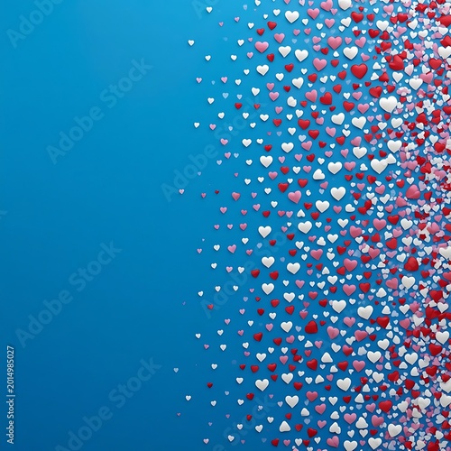 
The background images and wallpapers are created in blue, filled with red and white colors.