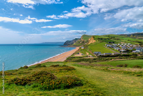 Photography Coast path Eype, Dorset, from direction of West Bay UK Jurassic coastal views