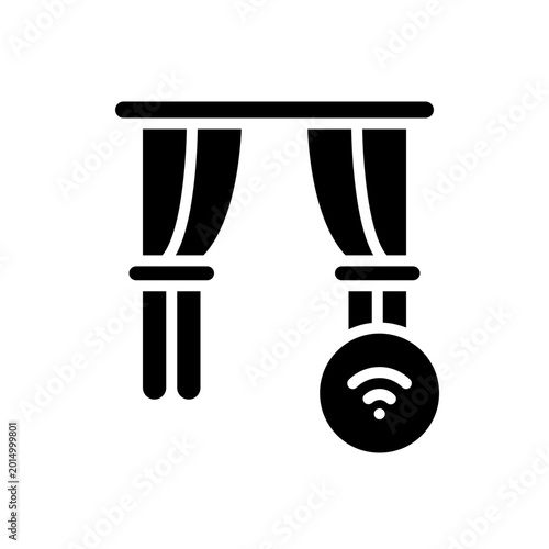 Smart Curtain Solid Icon