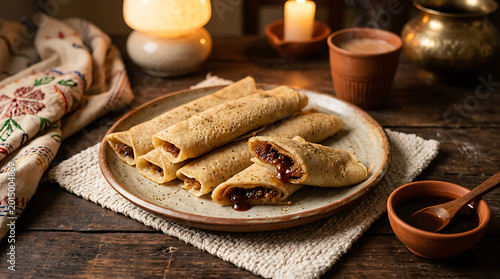 Traditional indian patishapta pitha