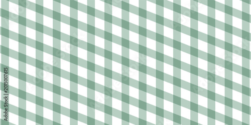 Seamless gingham pattern background, deep green plaid chequered repeating pattern