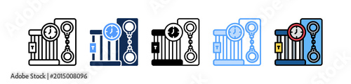 Konstfotografi Prison Sentence Icon Multiple Style