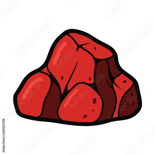 Foto Red Rock Formation Closeup View.