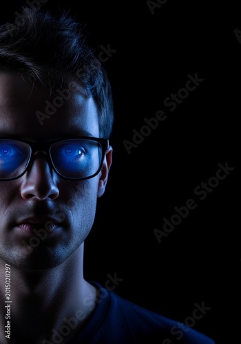 Glow of the Screen: A Study in Digital Reflection and Thought