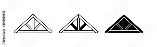 Photos Roof Truss Icons, Structural Engineering Symbols, Architectural Design Elements