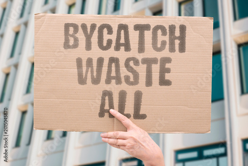 Fotografie "Bycatch Waste All" Unintended species caught and discarded cause massive ecological damage