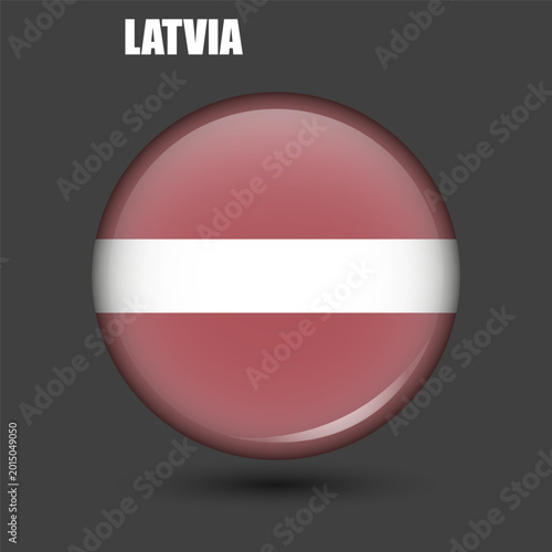 The national flag of Latvia is round.Vector.A round 3d flag icon with high detail.A spherical illustration of the flag. Free Download The national flag of Latvia is round.Vector.A round 3d flag icon with high detail.A spherical illustration of the flag. - GFXLoad