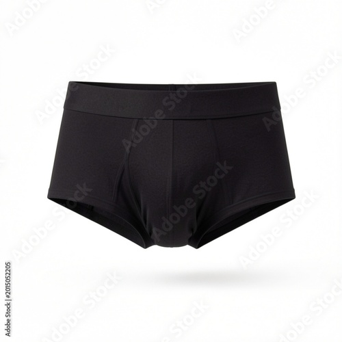 Men’s Black Boxer Briefs on White Background