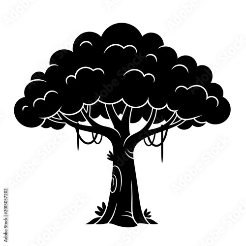 vector tree silhouette