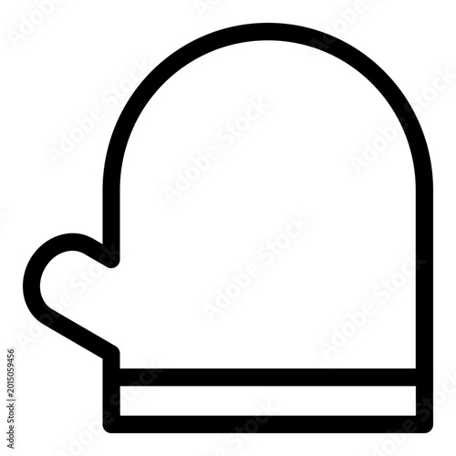 Tableau sur toile oven mitt icon