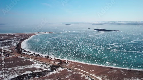 Flight to the frozen lake
