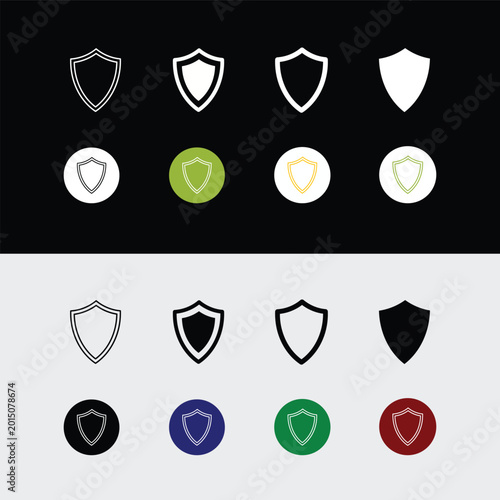 Shield Icon Sheet -  vector elements