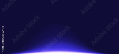 Photos Blue audio waveform sound visualizer with glowing frequency waves on black background, abstract voice recording, music signal, equalizer and digital sound technology concept