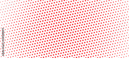 Tableau sur toile Modern red geometric square pattern with expanding perspective effect, abstract vector background for technology, business, and creative design templates