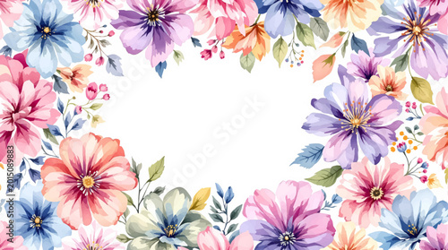Εκτύπωση καμβά Elegant pastel blossoms surrounding heartfelt celebrations with timeless charm and peaceful artistic floral inspiration
